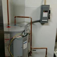 Replaced commercial hot water heater for a church 3